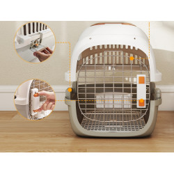 Transportor pentru animale PawHut D00-229V00LG (Cream/Grey) Thumb
