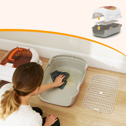 Transportor pentru animale PawHut D00-229V00LG (Cream/Grey) Thumb