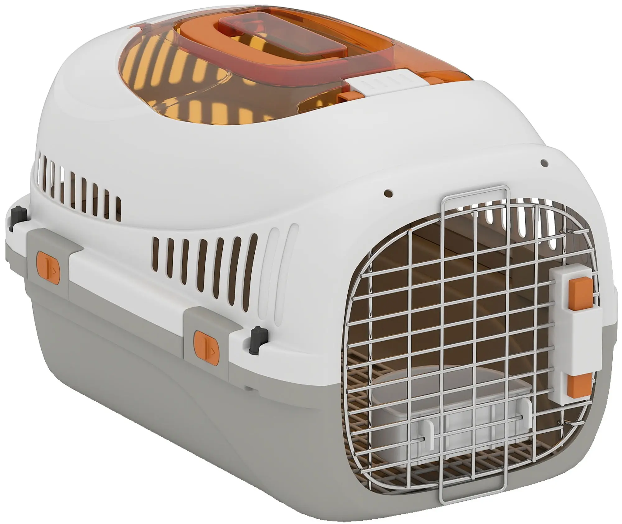 Transportor pentru animale PawHut D00-229V00LG (Cream/Grey) - 2