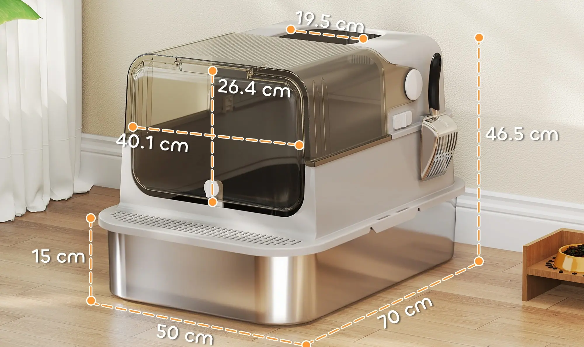 Переноска для животных PawHut D31-136V00GY (Inox) - 8