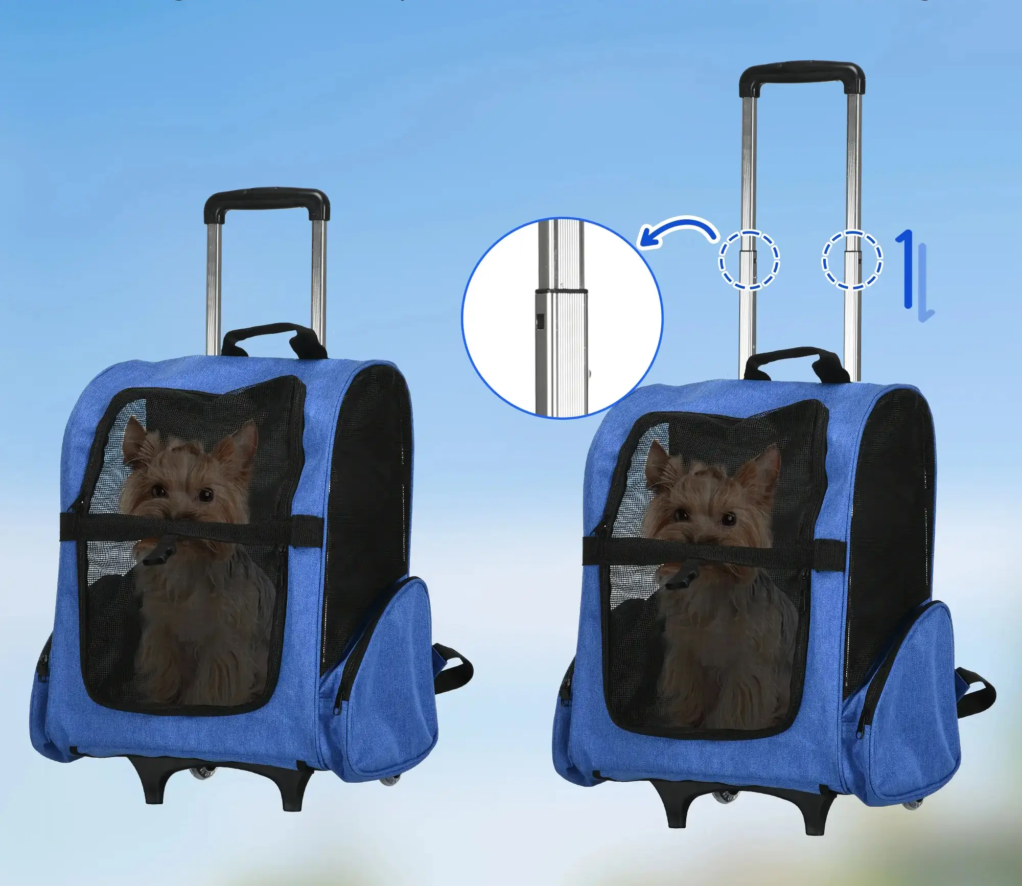 Рюкзак-переноска PawHut D00-136BU (Blue) - 7