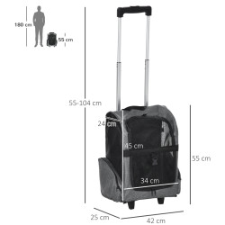 Рюкзак-переноска PawHut D00-136GY (Grey/Black) Thumb