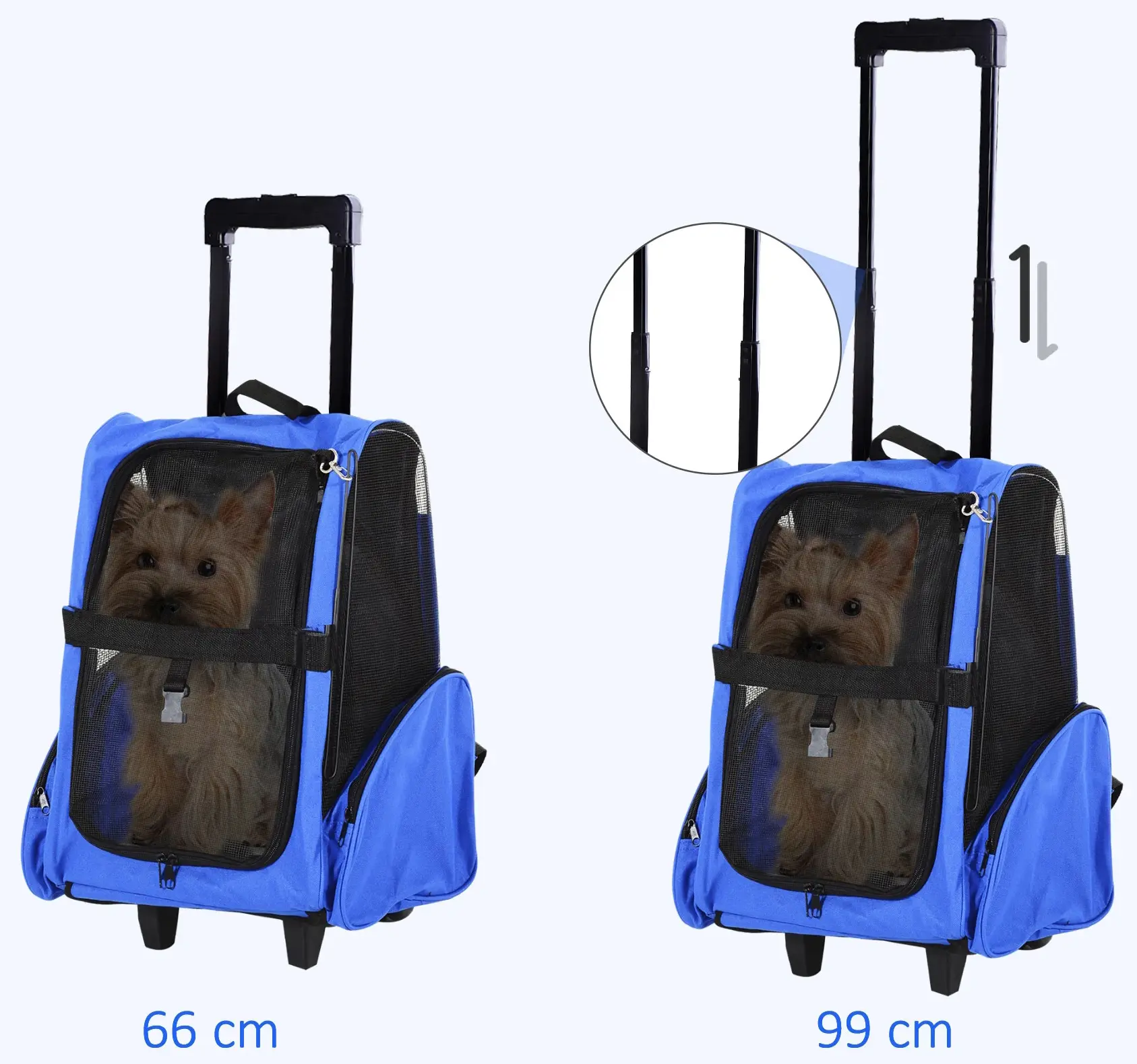 Рюкзак-переноска PawHut D1-0011 (Blue/Black) - 4