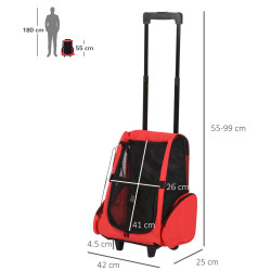 Рюкзак-переноска PawHut D1-0012 (Red/Black) Thumb