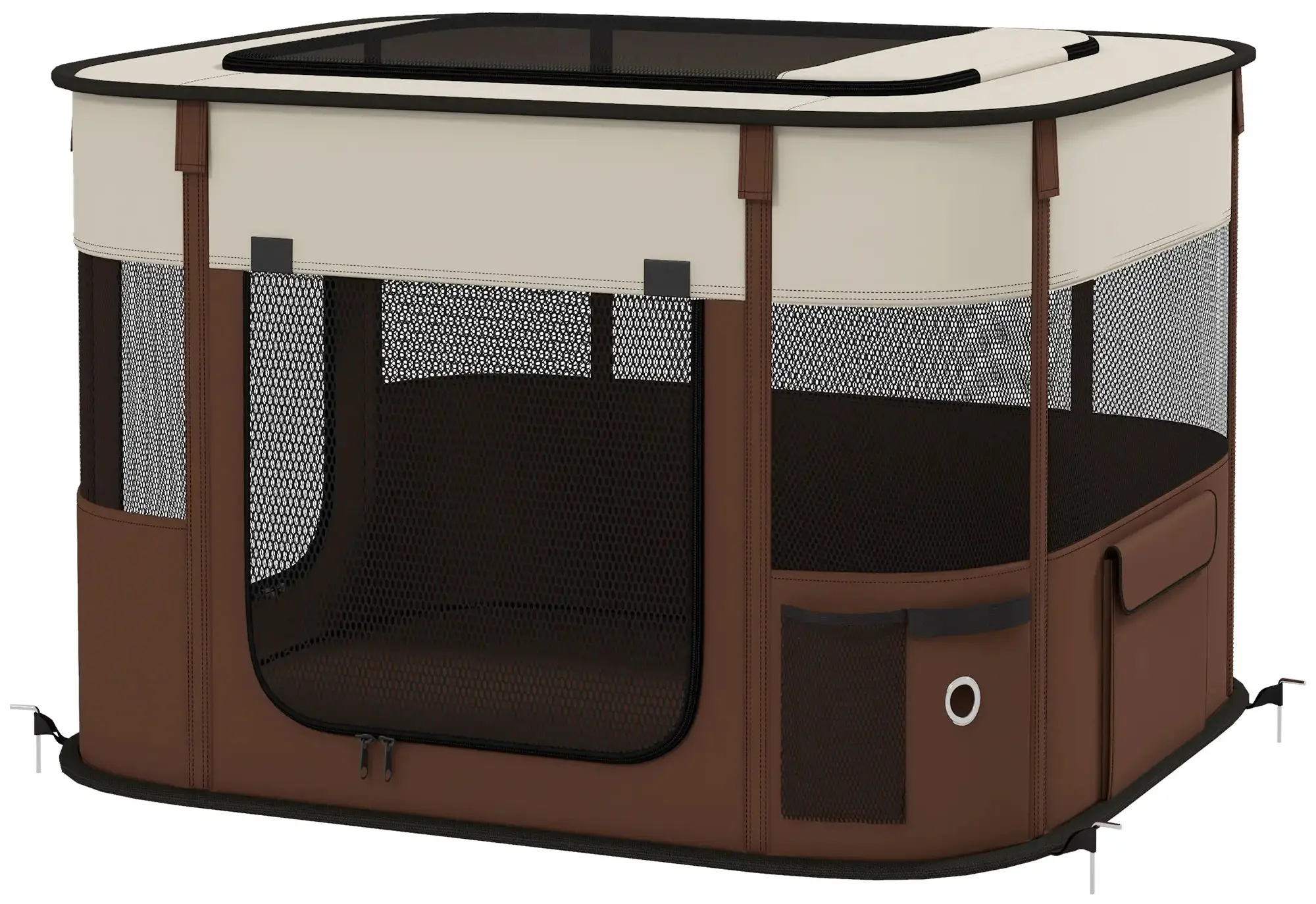 Складной вольер для домашних животных PawHut D06-217V00BN (Brown) - 2