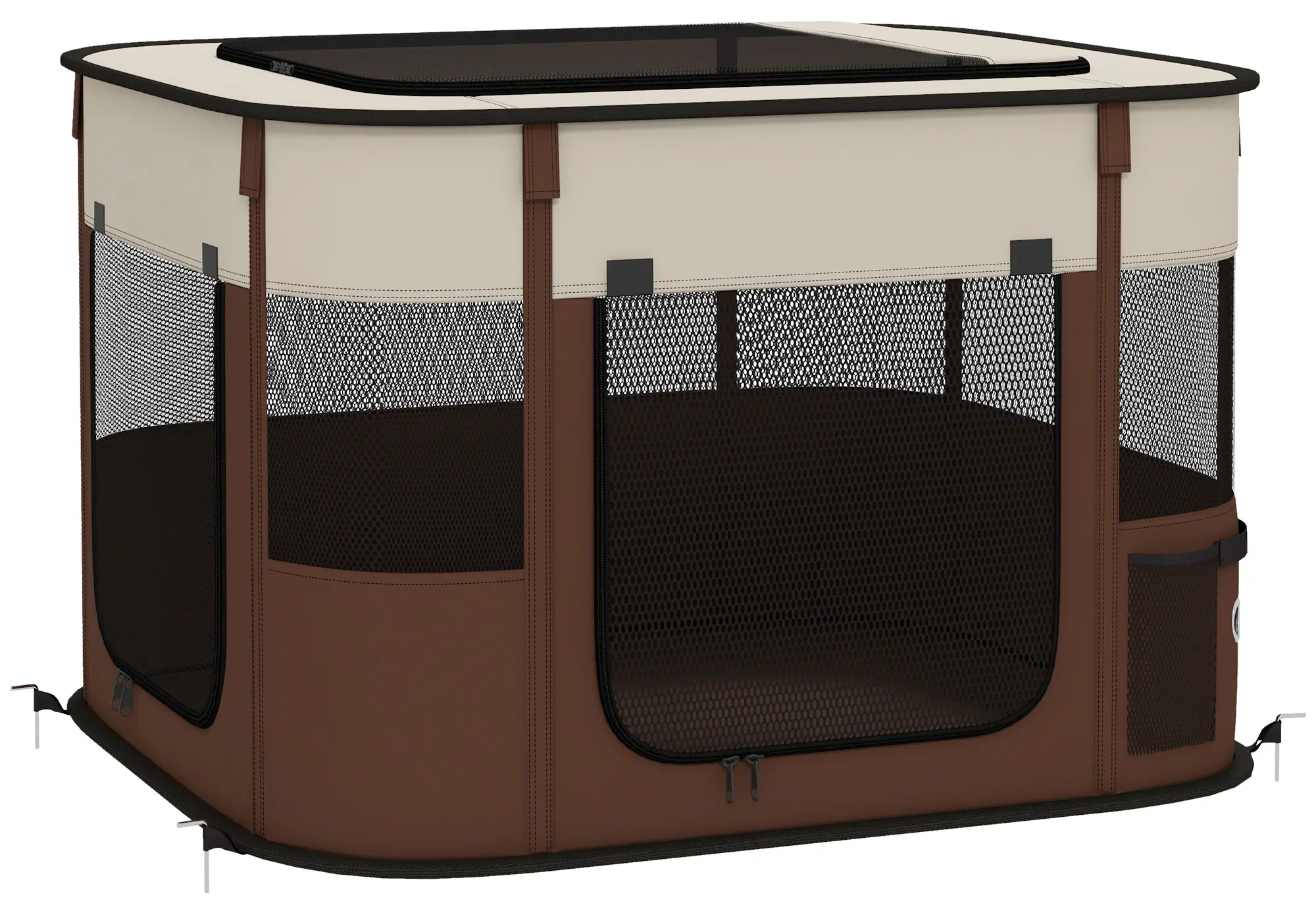 Складной вольер для домашних животных PawHut D06-217V00BN (Brown) - 3