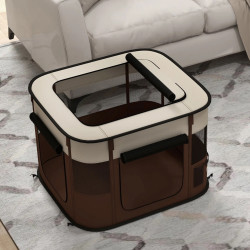 Складной вольер для домашних животных PawHut D06-217V00BN (Brown) Thumb