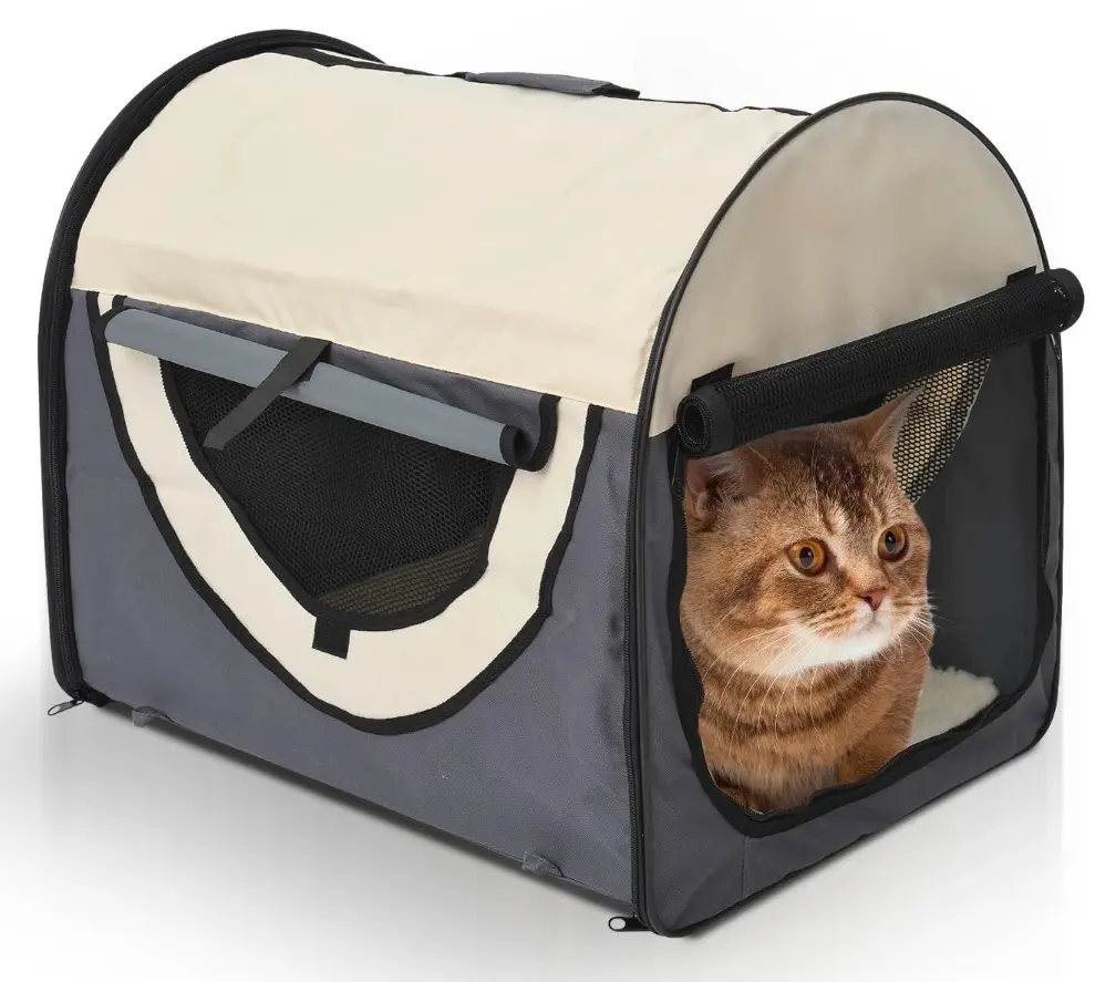 Geanta transport PawHut D1-0154 (Grey/Beige)