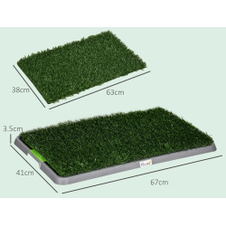 Toaleta pentru caini PawHut D07-049V00GN (Grey/Green) Thumb