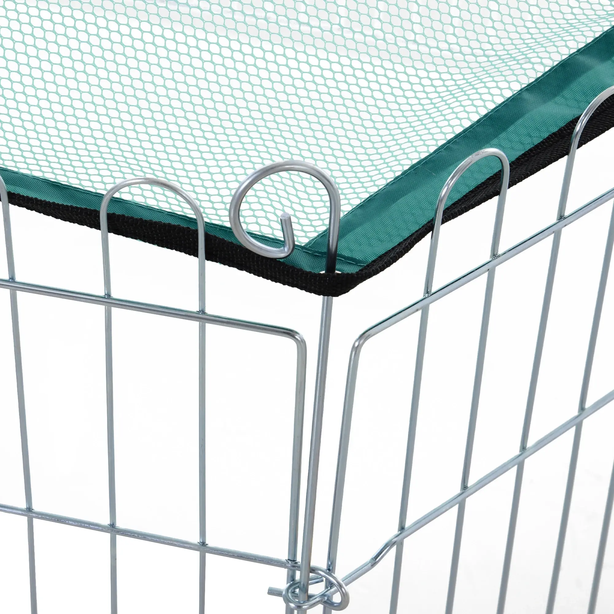 Вольер для домашних животных PawHut D06-077 (Green/Silver) - 2