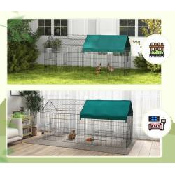 Вольер для мелких животных PawHut D51-395V01GN (Black/Green) Thumb