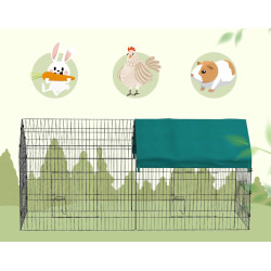 Вольер для мелких животных PawHut D51-395V01GN (Black/Green) Thumb