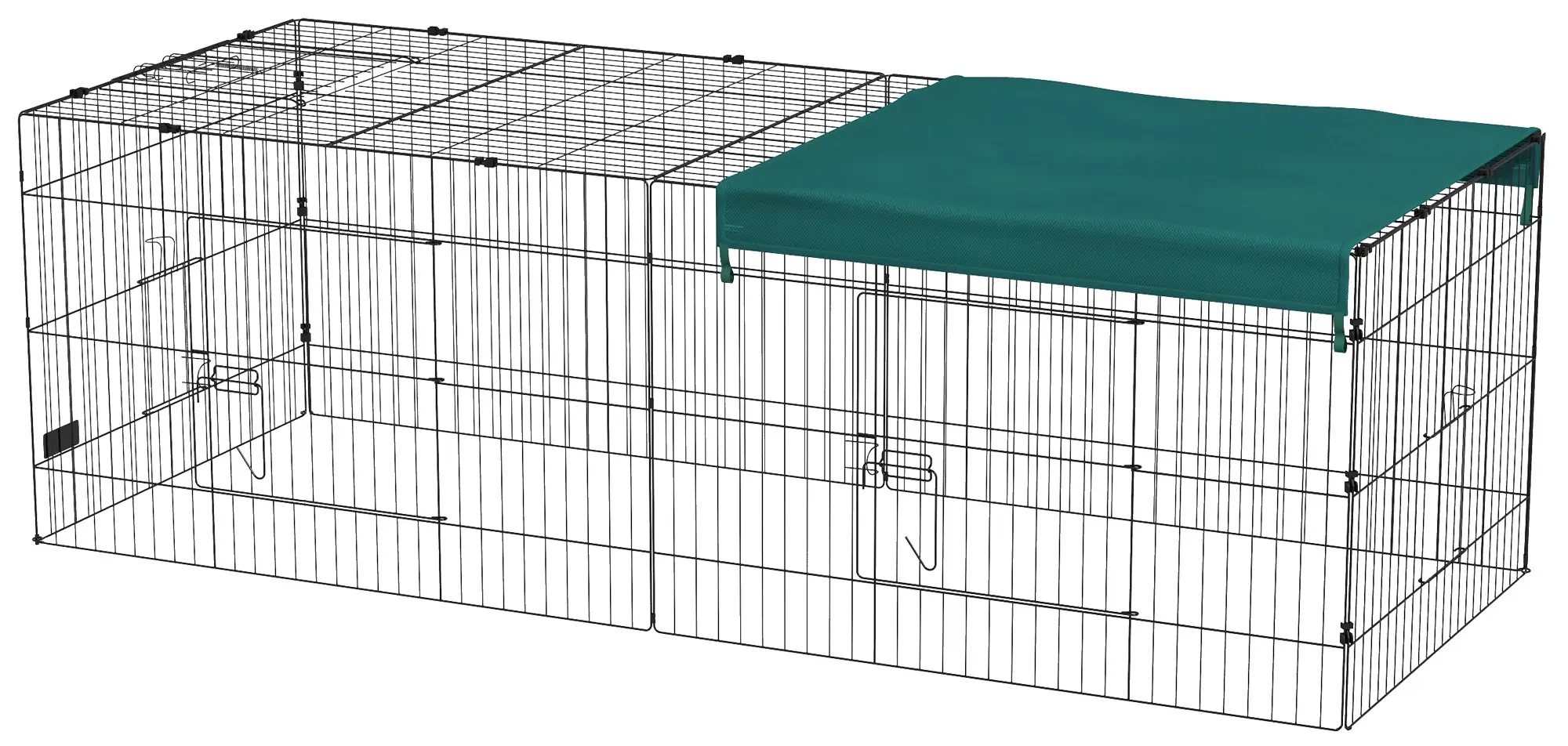 Вольер для мелких животных PawHut D51-396V01GN (Black/Green)
