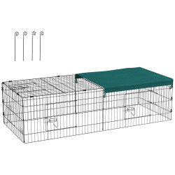 Вольер для мелких животных PawHut D51-479V00BK (Black/Green) Thumb