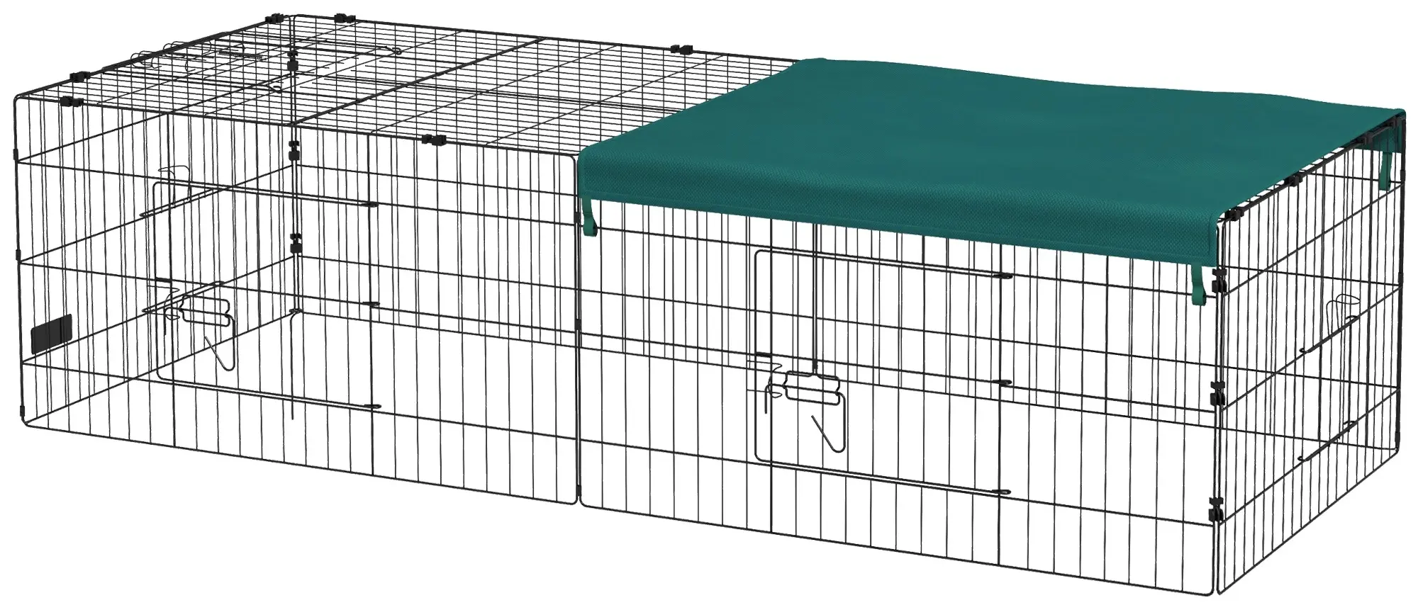 Вольер для мелких животных PawHut D51-479V00BK (Black/Green)