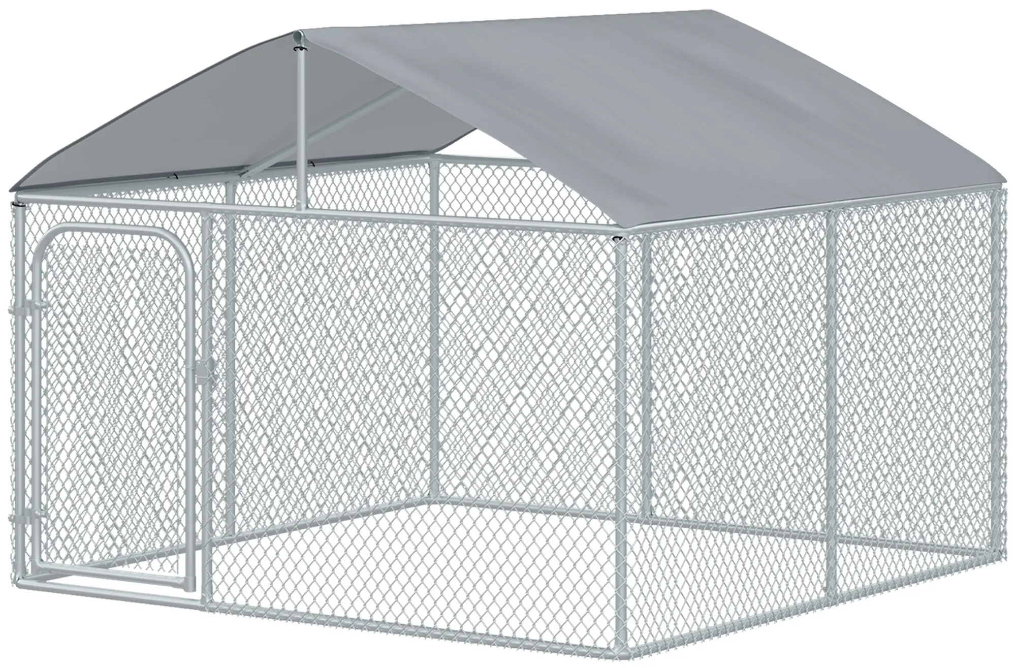 Voliera de exterior pentru caini PawHut D02-038V01 (Silver) - 2