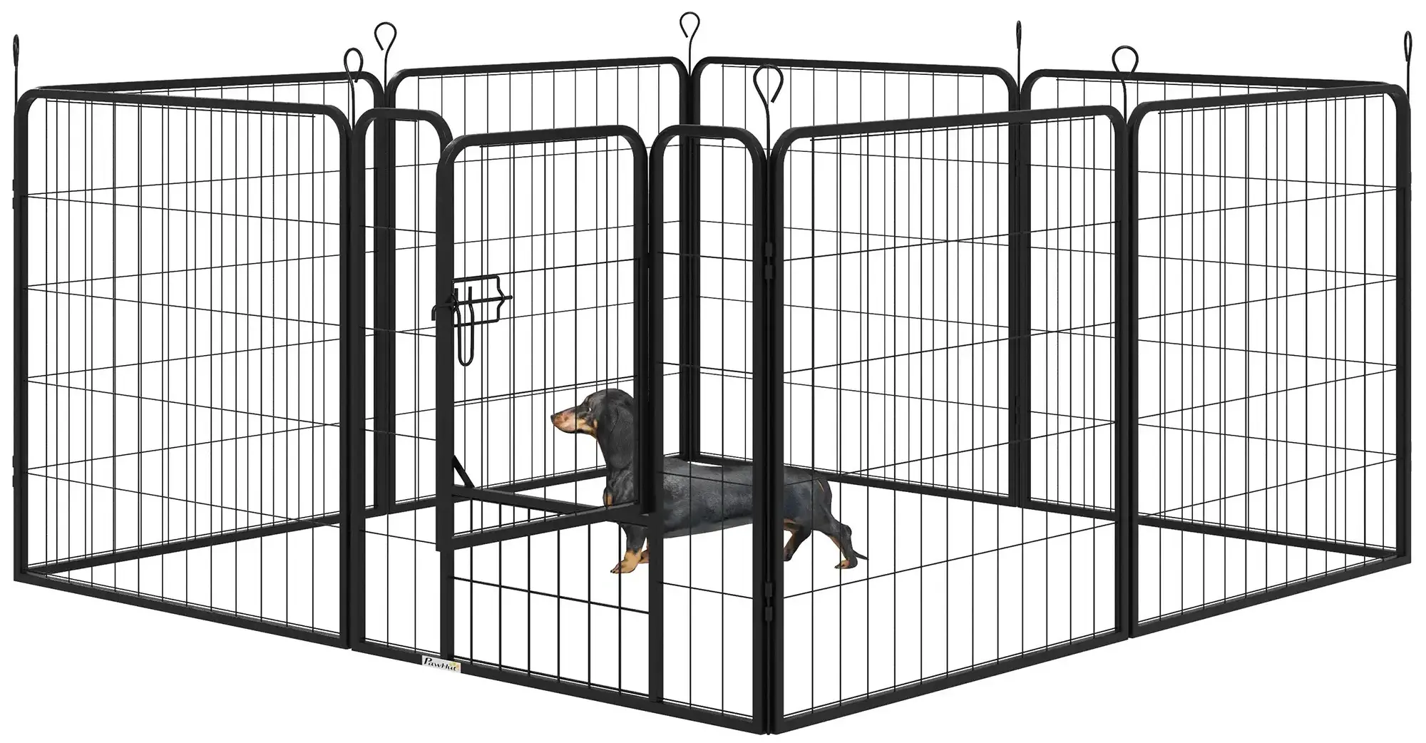 Загон для домашних животных PawHut D06-107 (Black) - 3