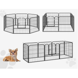 Загон для домашних животных PawHut D06-107 (Black) Thumb