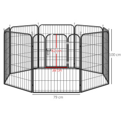 Tarc pentru animale de companie PawHut D06-107V01 (Black) Thumb