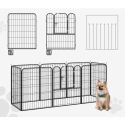 Tarc pentru animale de companie PawHut D06-107V01 (Black) Thumb