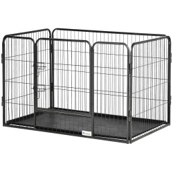 Загон для домашних животных PawHut D06-138 (Black) Thumb