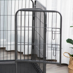 Загон для домашних животных PawHut D06-138 (Black) Thumb