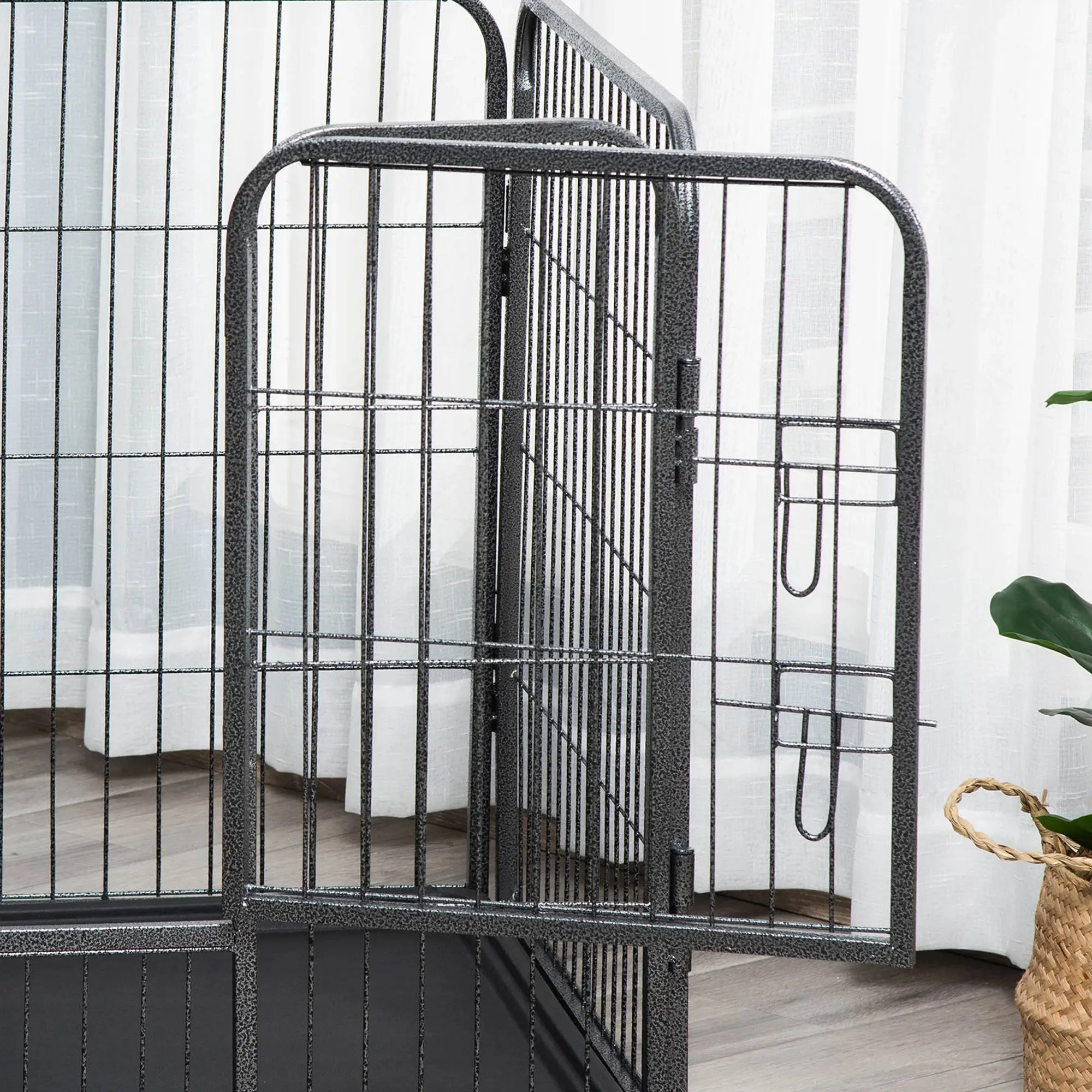 Загон для домашних животных PawHut D06-138 (Black) - 6