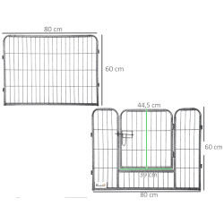 Загон для домашних животных PawHut D06-139 (Black) Thumb