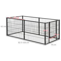 Tarc pentru animale de companie PawHut D06-182V00BK (Black) Thumb