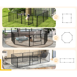 Загон для домашних животных PawHut D06-202V01BK (Black) Thumb