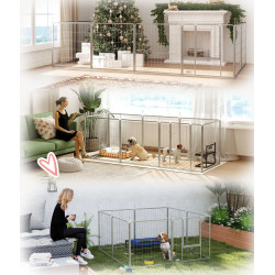 Tarc pentru animale de companie PawHut D06-255V01SR (Silver) Thumb