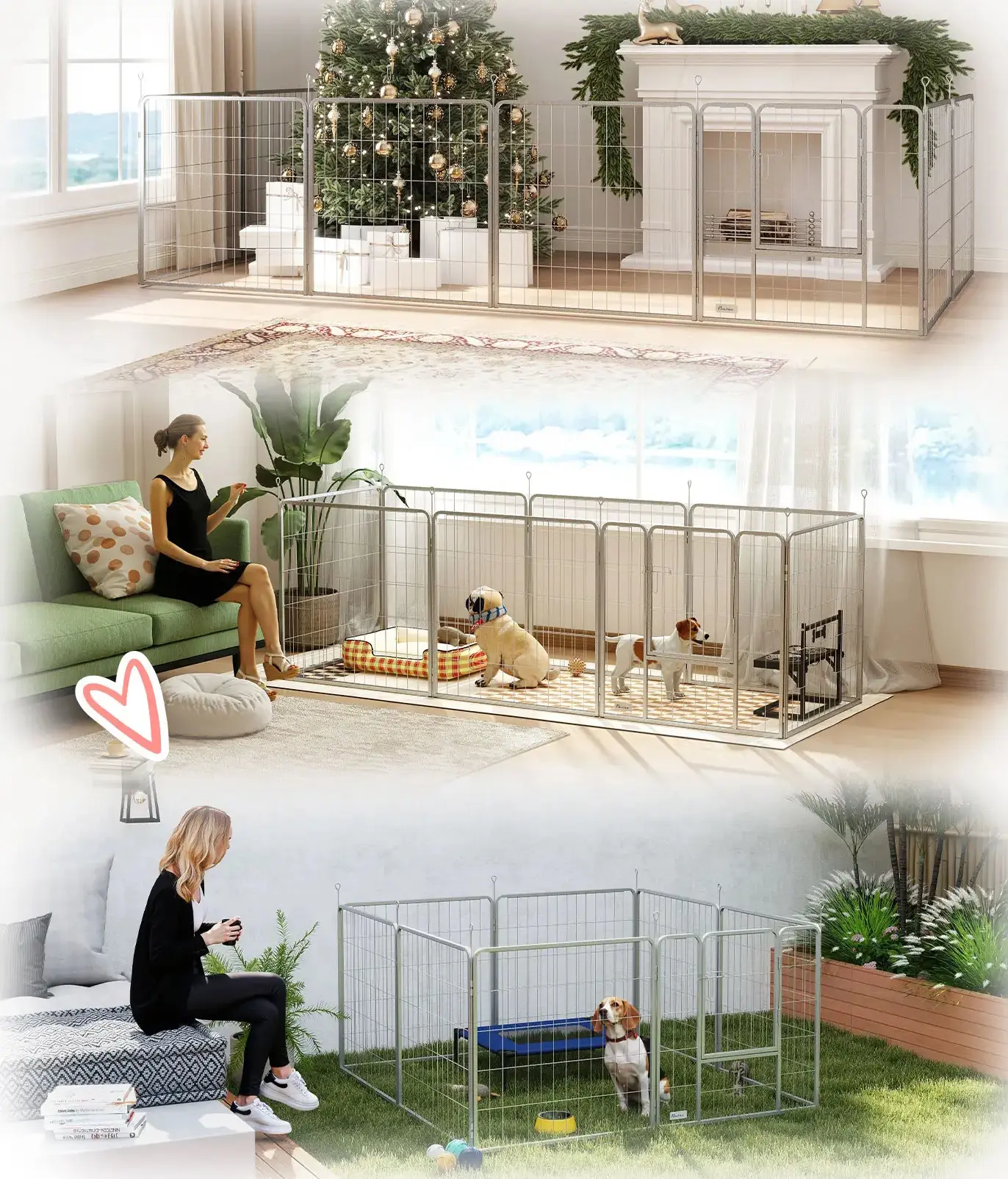 Tarc pentru animale de companie PawHut D06-255V01SR (Silver) - 5