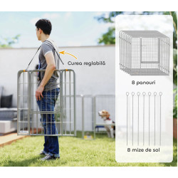 Tarc pentru animale de companie PawHut D06-255V01SR (Silver) Thumb