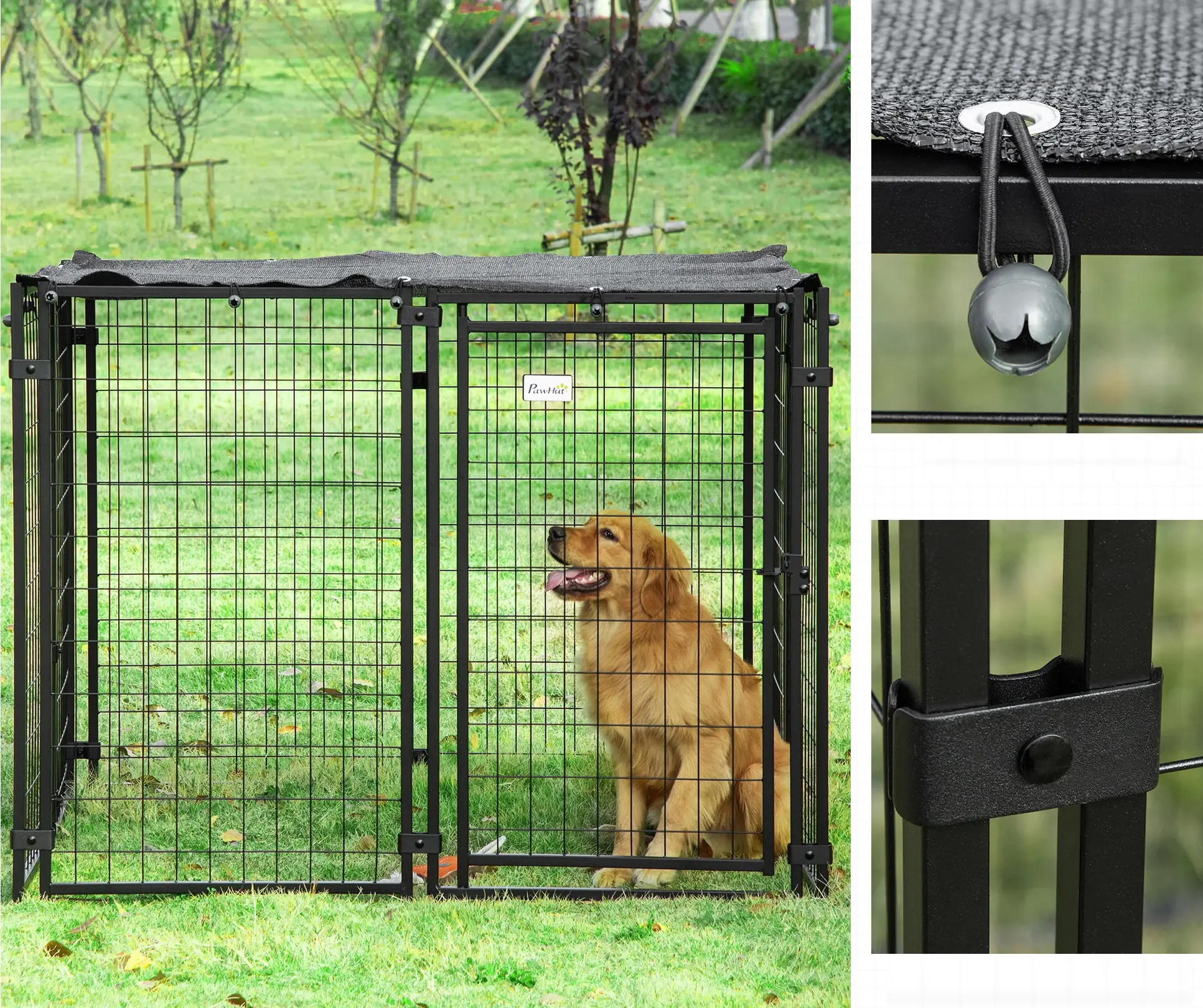 Tarc pentru caini PawHut D02-095 (Black) - 5