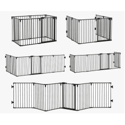 Tarc pentru caini PawHut D06-128 (Black) Thumb