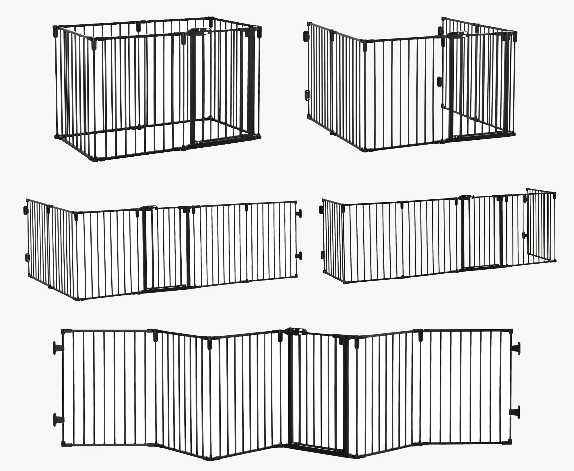 Tarc pentru caini PawHut D06-128 (Black) - 2