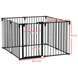 Загон для собак PawHut D06-128V01BK (Black) Thumb