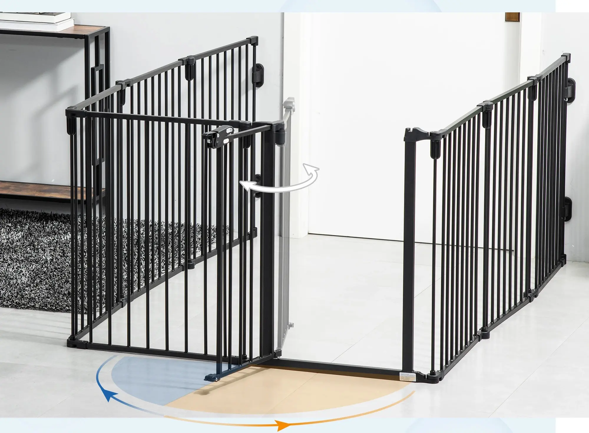 Загон для собак PawHut D06-128V01BK (Black) - 5