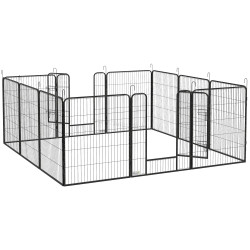 Tarc pentru caini PawHut D06-141V02GY (Black)