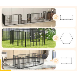 Загон для собак PawHut D06-202V00BK (Black) Thumb