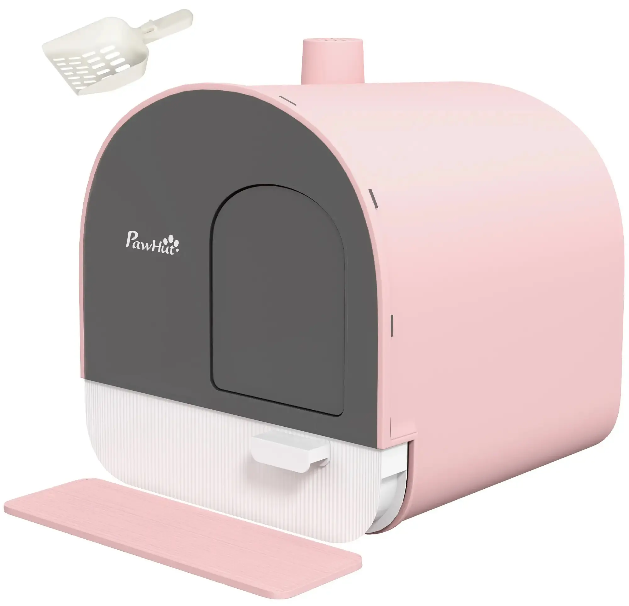 Litiera inchisa pentru pisici PawHut D31-050V00PK (Pink) - 2