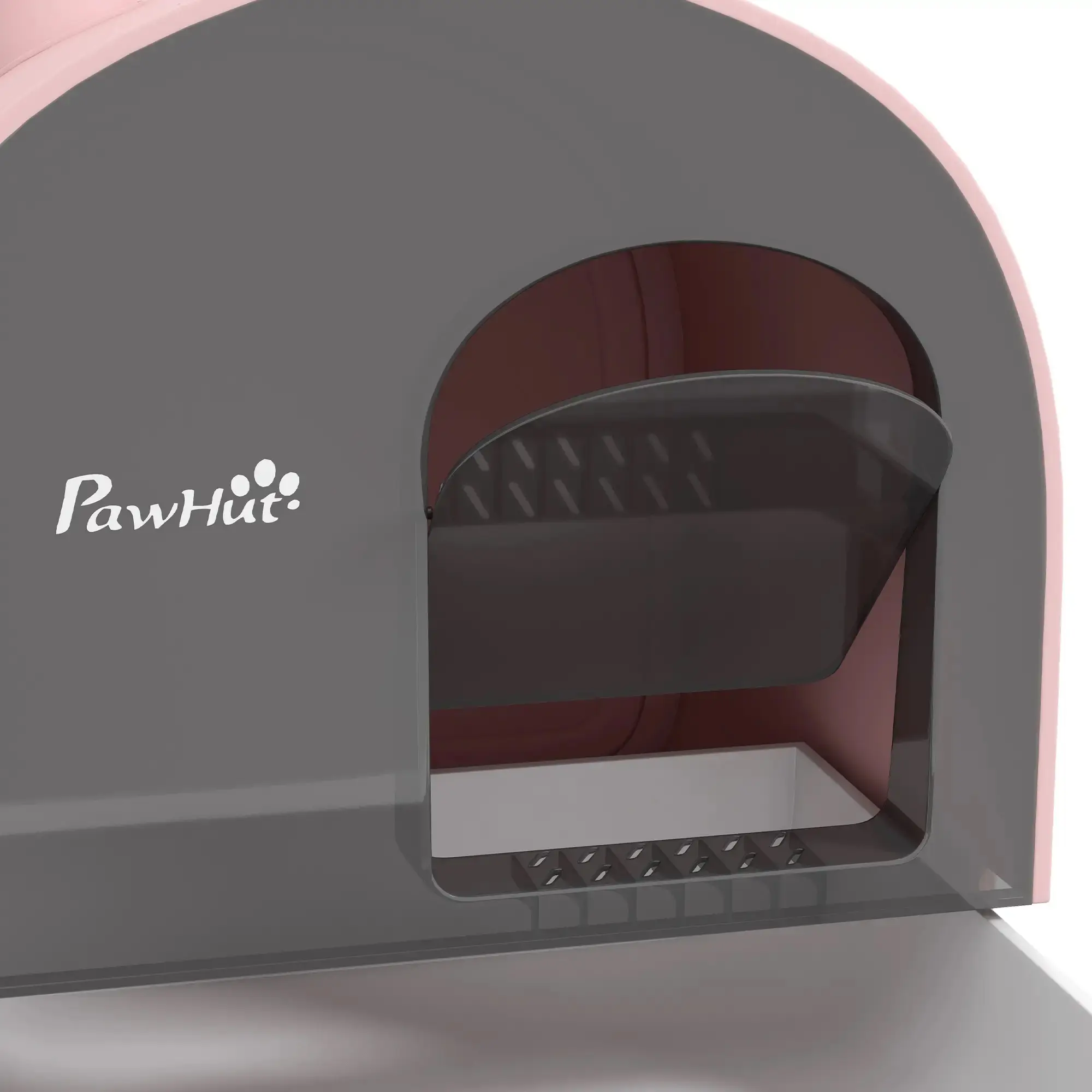 Litiera inchisa pentru pisici PawHut D31-050V00PK (Pink) - 5