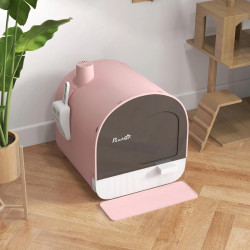 Litiera inchisa pentru pisici PawHut D31-050V00PK (Pink) Thumb
