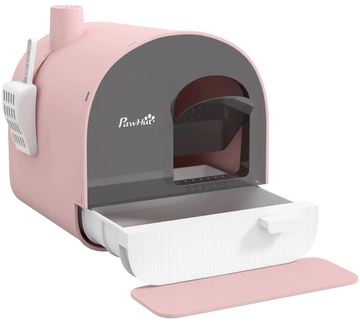 Litiera inchisa pentru pisici PawHut D31-050V00PK (Pink)