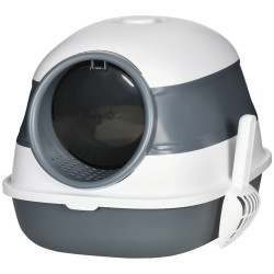 Закрытый туалет для кошек PawHut D31-066V00WT (White/Grey) Thumb