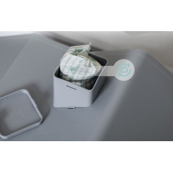 Litiera inchisa pentru pisici PawHut D31-077V00GY (Grey/Black) Thumb
