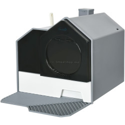 Litiera inchisa pentru pisici PawHut D31-077V00GY (Grey/Black)