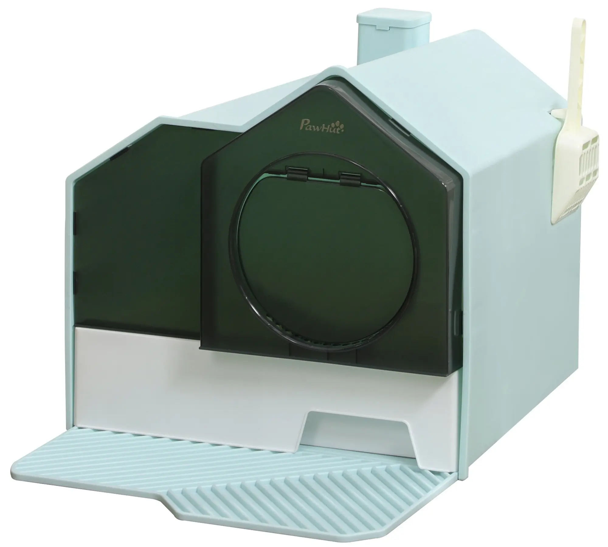 Litiera inchisa pentru pisici PawHut D31-077V00LB (Blue) - 2