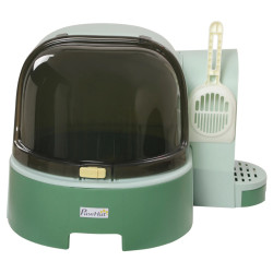 Litiera inchisa pentru pisici PawHut D31-080V00GN (Green) Thumb