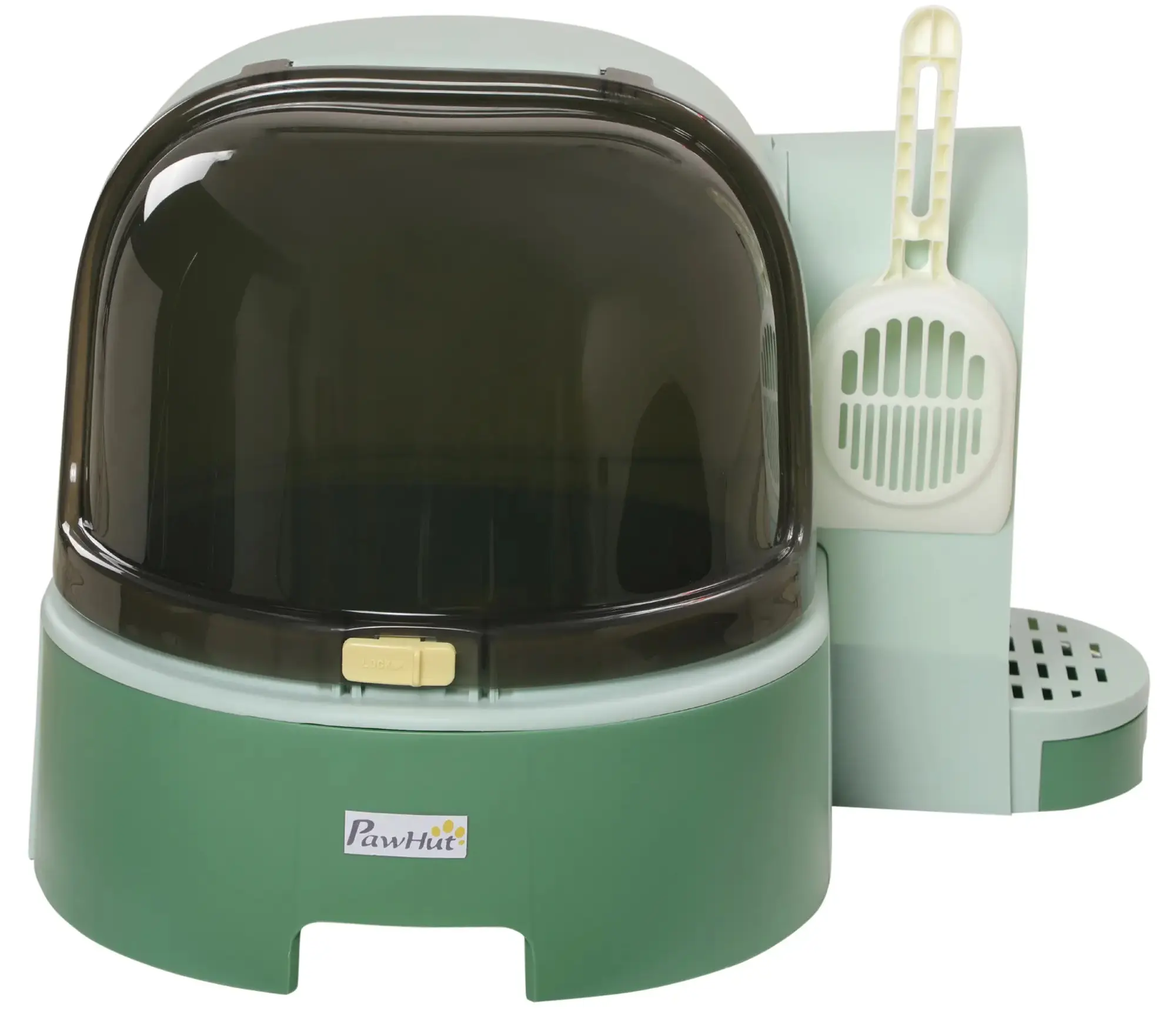 Litiera inchisa pentru pisici PawHut D31-080V00GN (Green) - 2